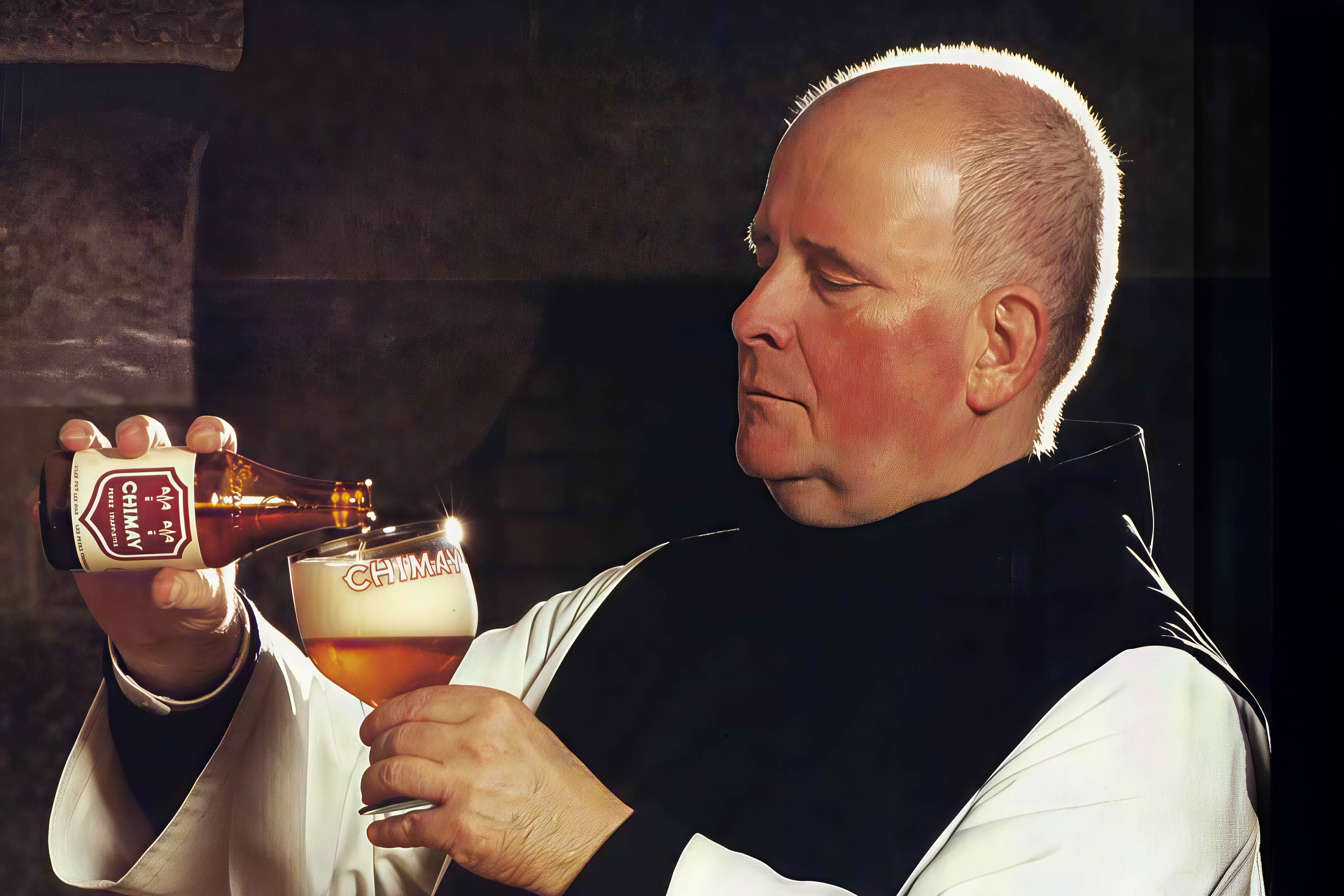 Monastic beer collectibles - Vintage chalice and barrel